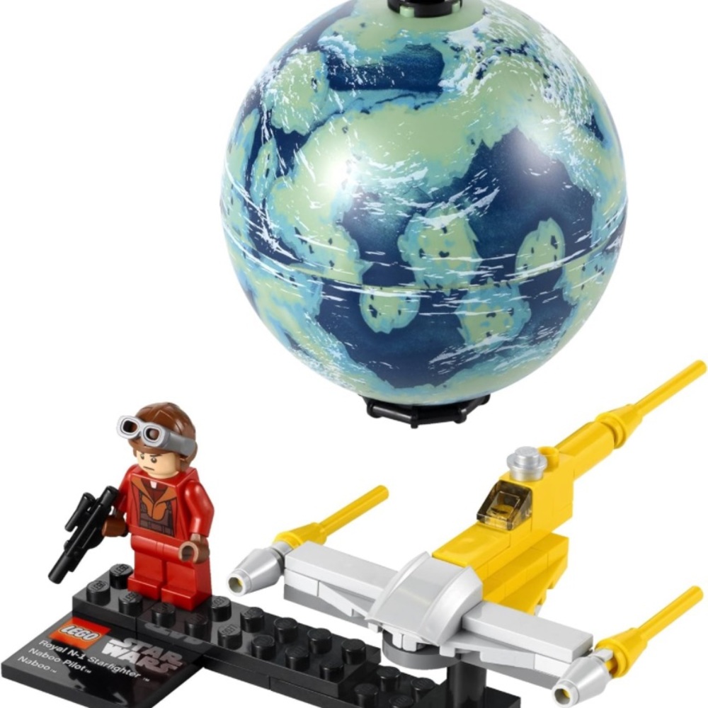 Lego Royal N-1 Starfighter, Naboo and pilot minifigure